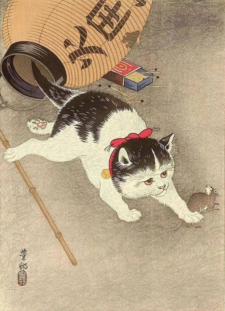 日本绘画大师的花鸟画,淡雅清新