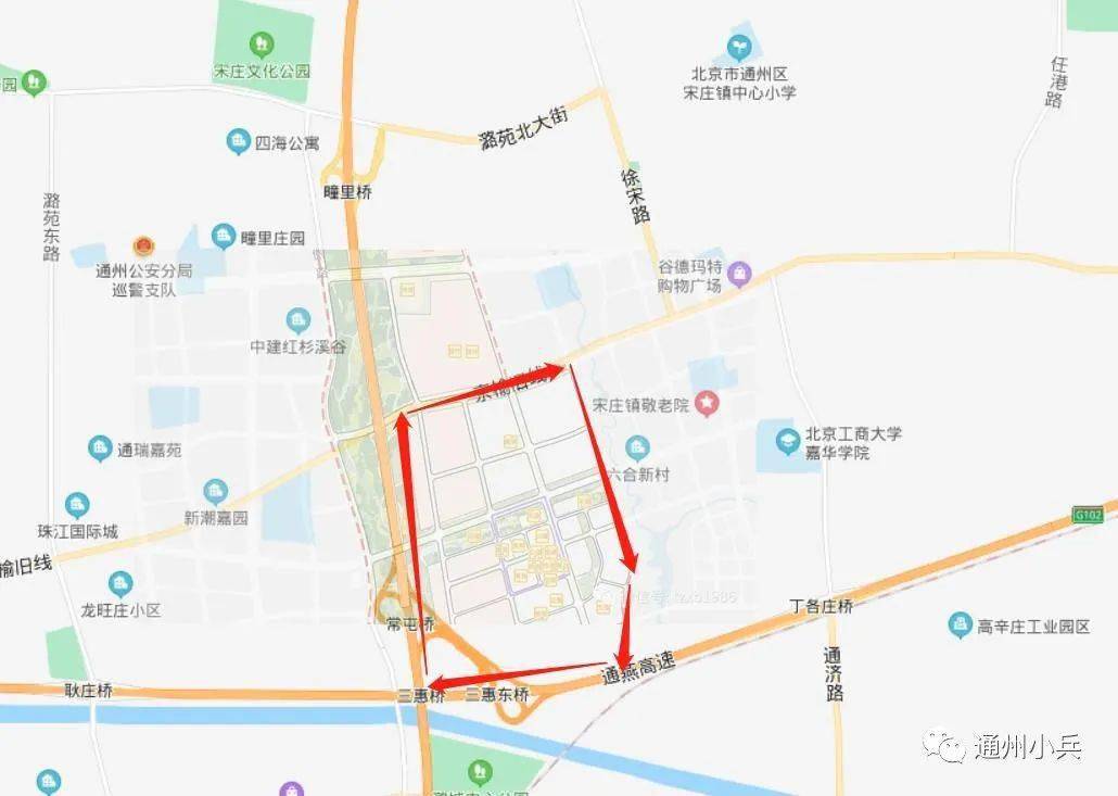 公告显示: 项目地点:位于通州区07组团0701街区,南至通燕高速