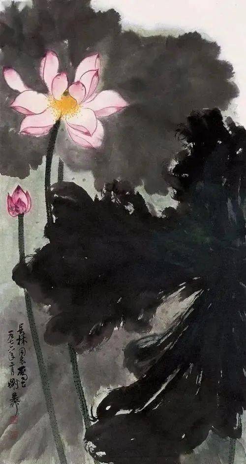 鉴赏家,收藏家崔如琢笔下荷花当代国画大师黄永玉笔下荷花返回搜狐