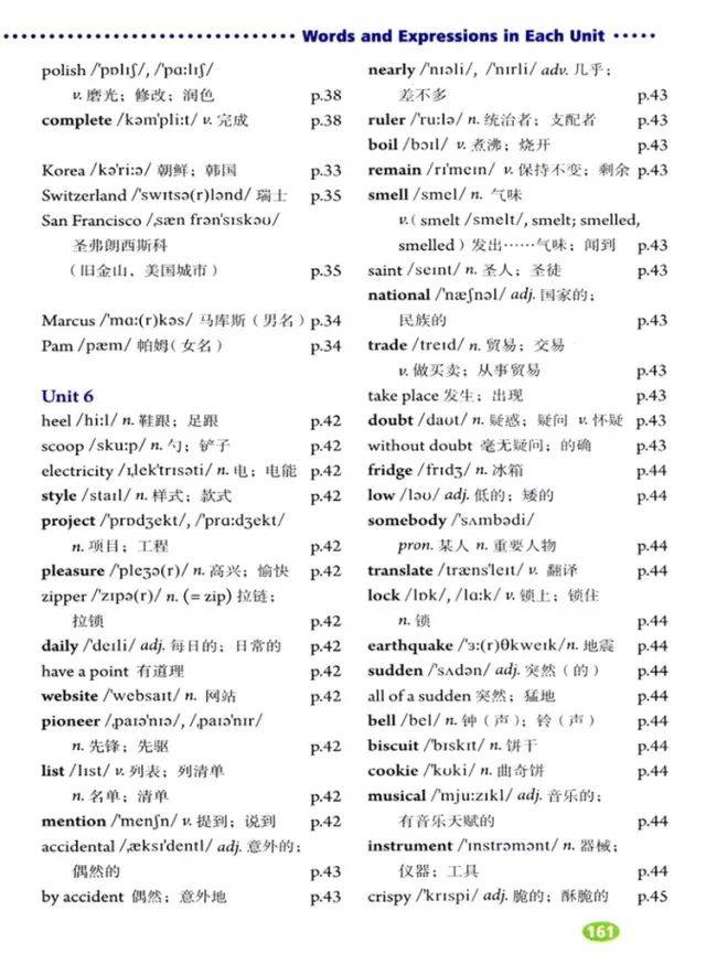 人教版初中英语七八九年级上册单词听力汇总