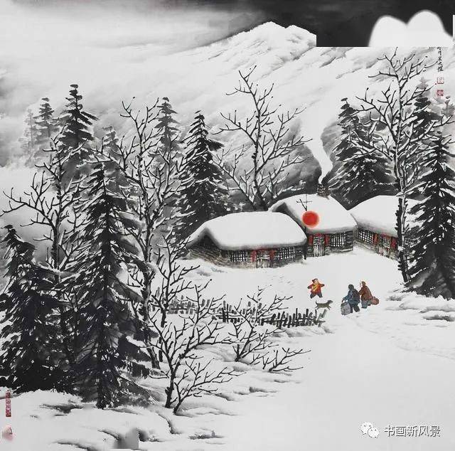 名人名画冬天把最温暖的36幅雪景画送给您