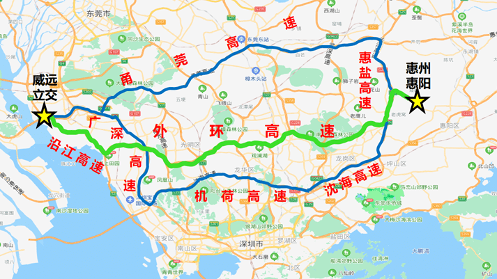 昨天18:00,深圳外环高速一期正式通车!
