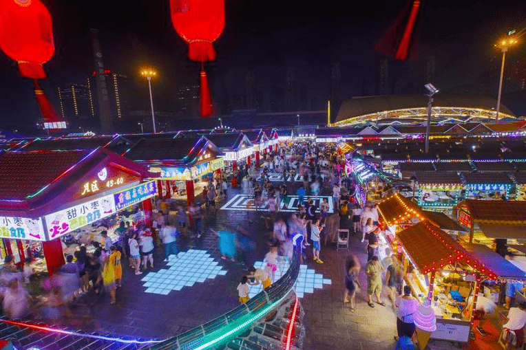 都成网红夜市了