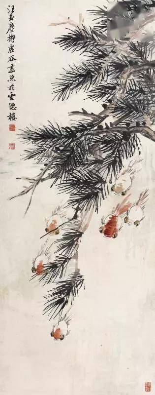 中国的第一笔”，汪亚尘的金鱼画_搜狐网