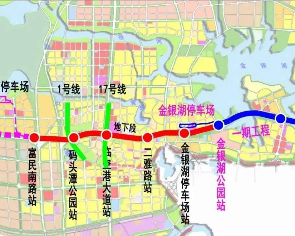 全长7km  设站5座  进度:2020年11月,根据武汉自然资源和规划局最新