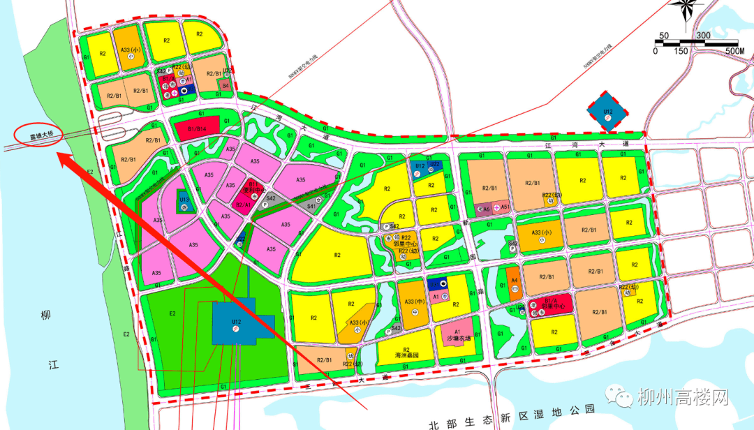 柳州市范围内线路走向为: 导江乡-江口乡-柳东新区-g322-g209 -沙塘镇