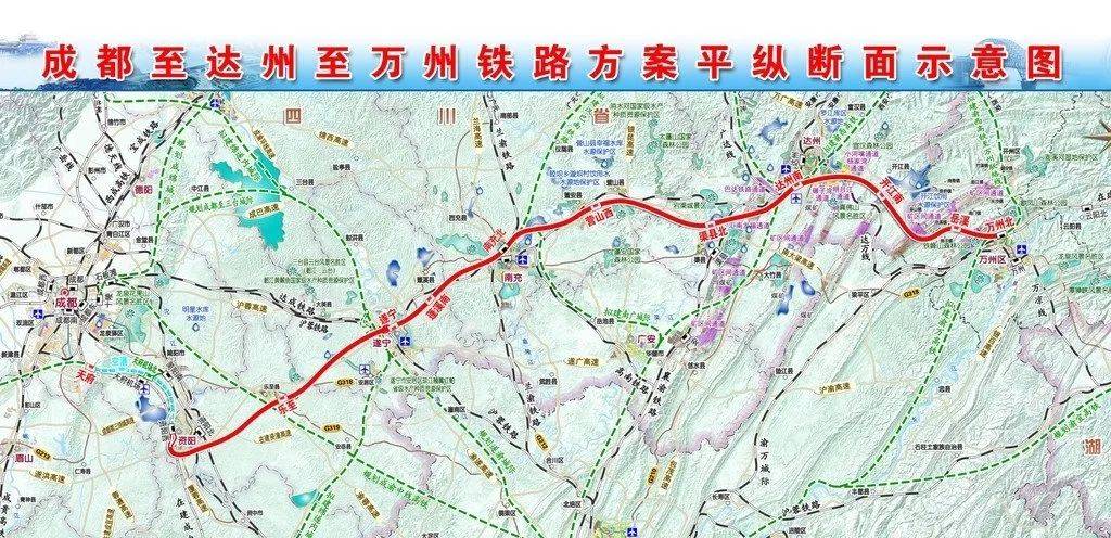 渝万高铁线路建设周期为2020年至2025年.