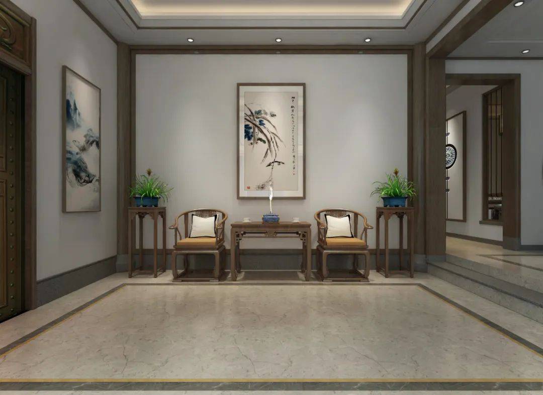 这套总面积638㎡的,用新中式禅意风格设计的大宅,你喜欢吗?