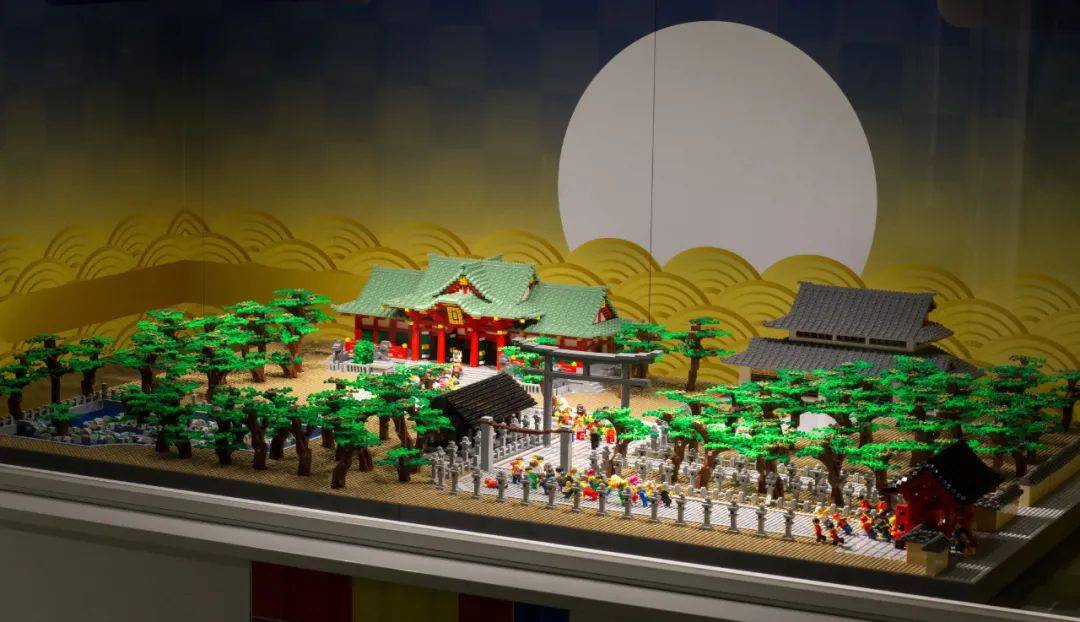 日本乐高大神用5万零件还原名画逆天浮世绘3d立体版