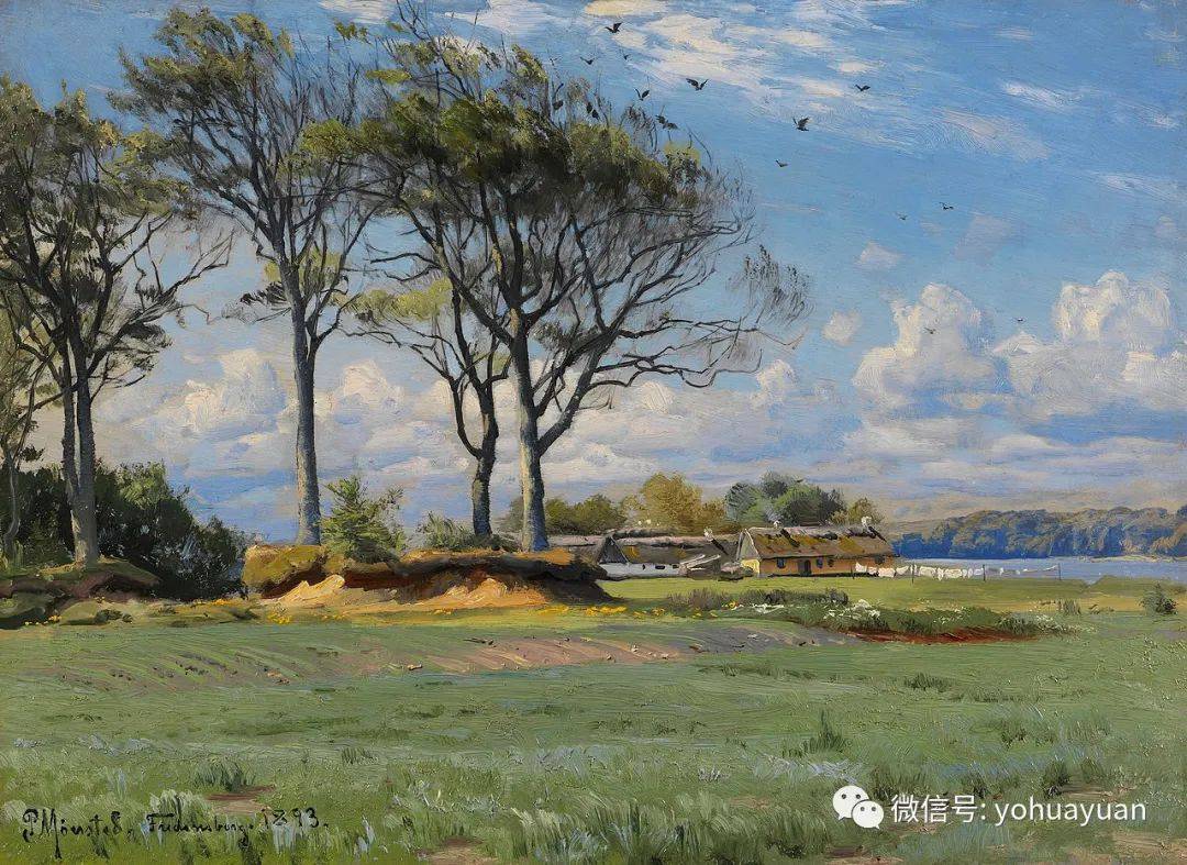 油画风景中大面积草地应该怎样画