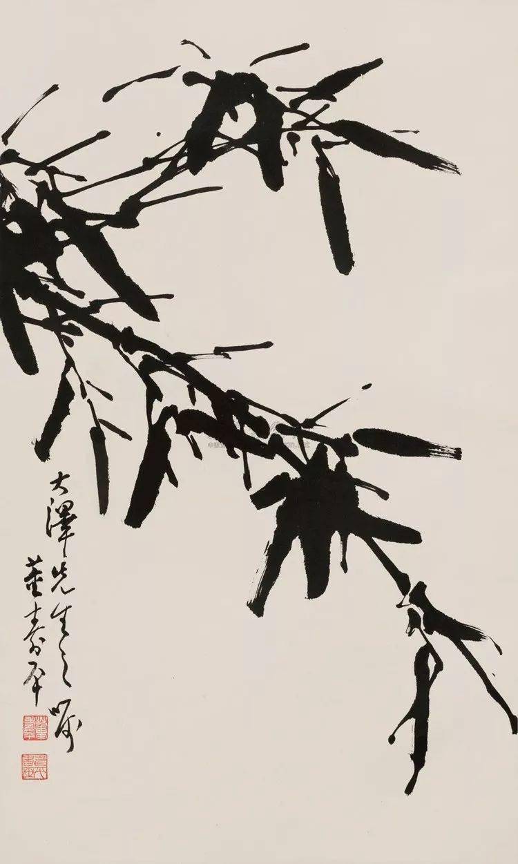 中国董寿平画家　捲り　肉筆保証　真作 中国董寿平画家 捲り 肉筆保証 真作
