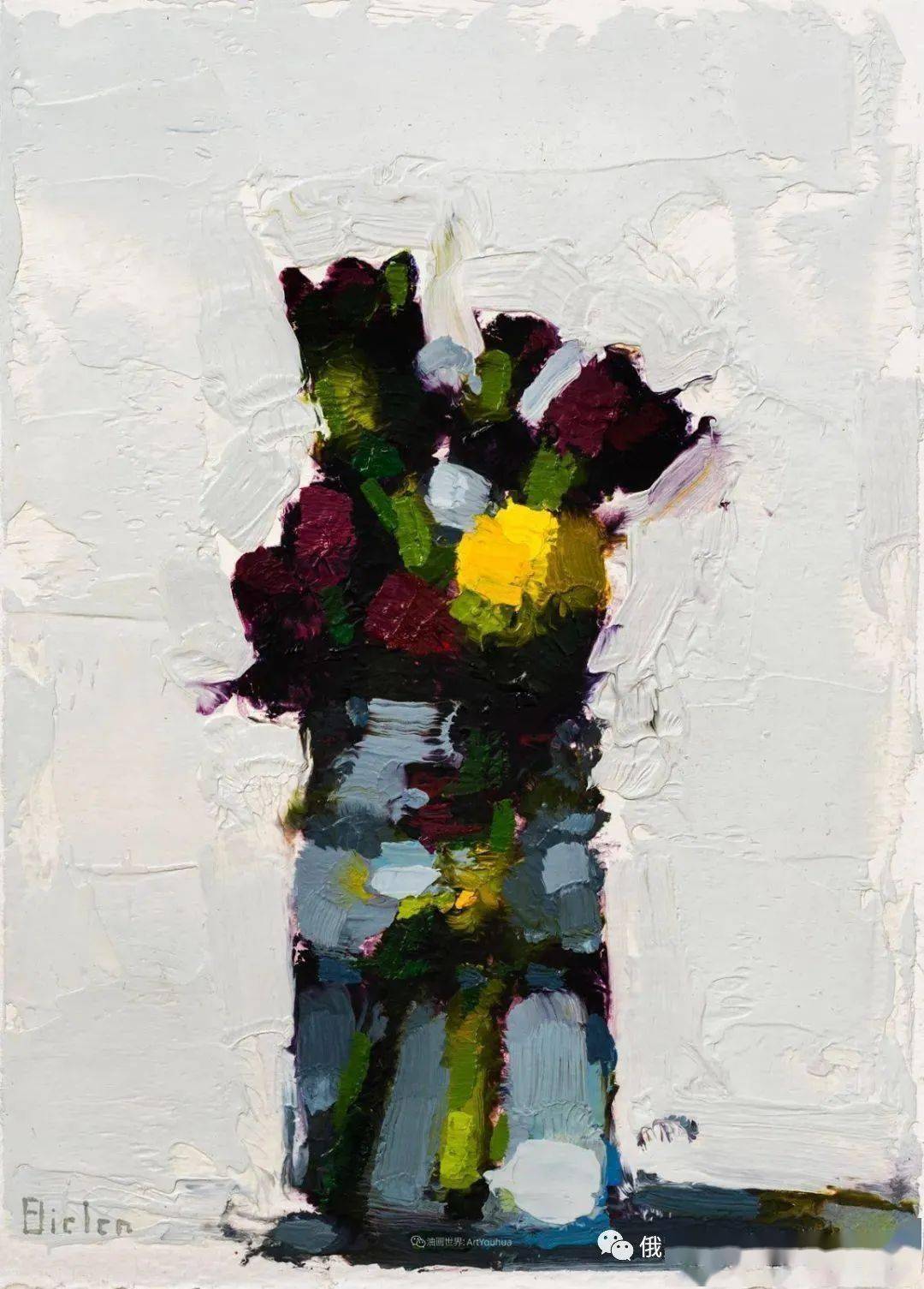 松任谷 千鶴 油画 若者たち