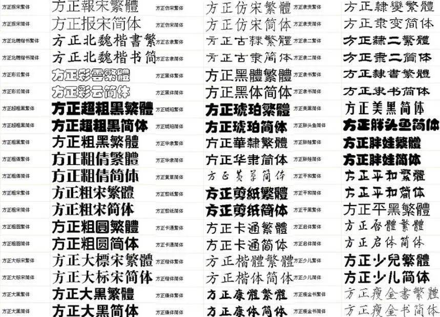 方正字库人口生僻字使用方法_方正字库图片