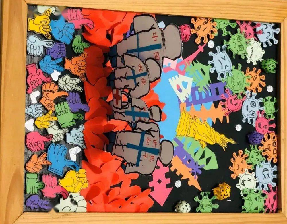 巧手做纸雕 和美致英雄_作品