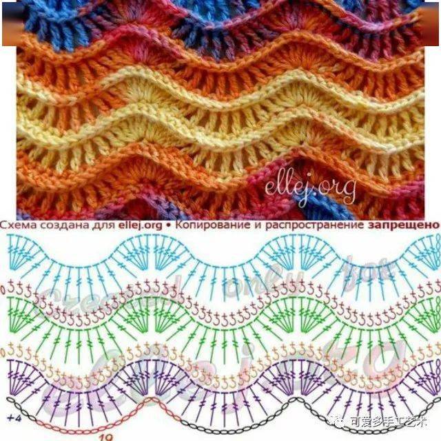 颜色再多也不乱双色多色的钩编花样几十种钩法分分钟让人惊艳附