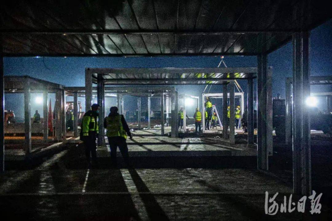 直击石家庄黄庄公寓隔离场所建设!基建狂魔争分夺秒,百万网友云监工