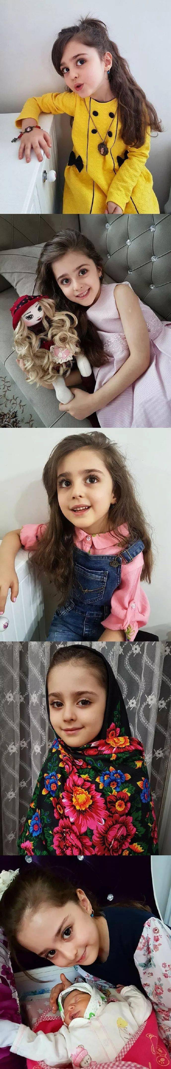 伊朗8岁小女孩被称为全球最美因为太美父亲辞职做贴身保镖