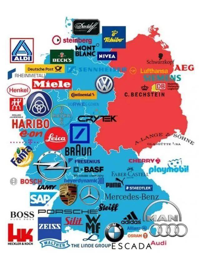 世界著名企业在德国的分布