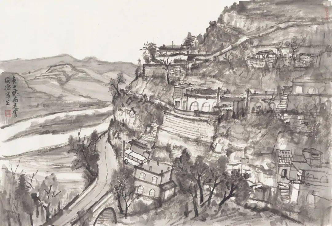 展讯| 传承红色基因,喜迎建党百年——粤陕国画名家陕北行