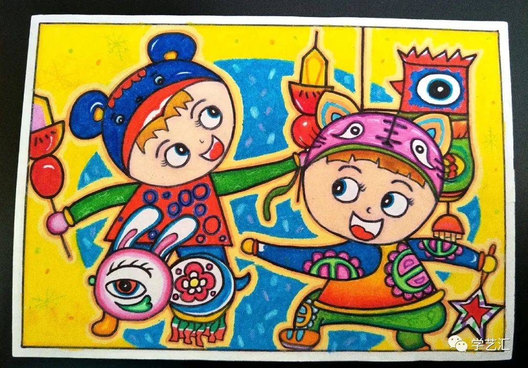 素材儿童画作品集创意满满的童画世界