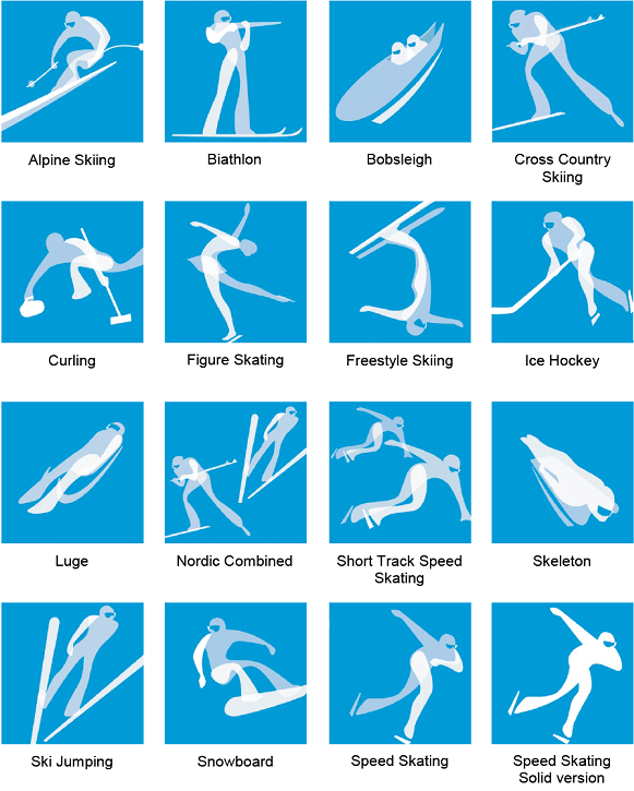 desgrippes & associés 此届冬奥会体育图标着重突显运动 设计公司