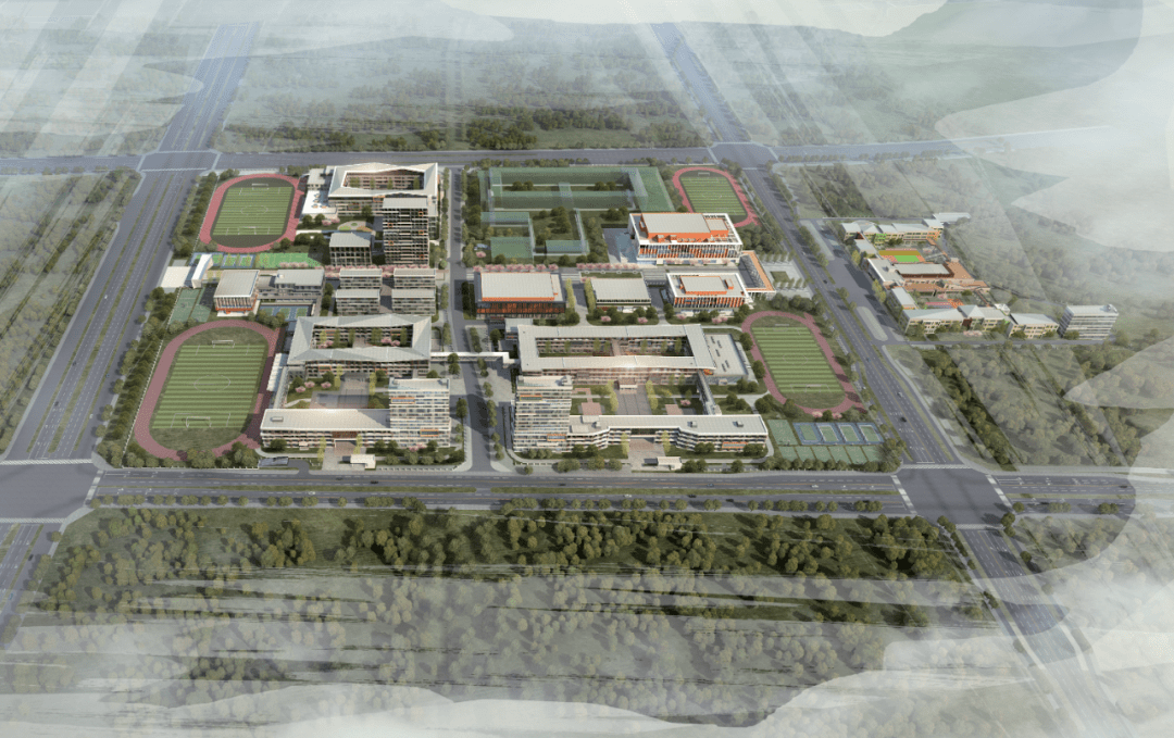 学校鸟瞰图