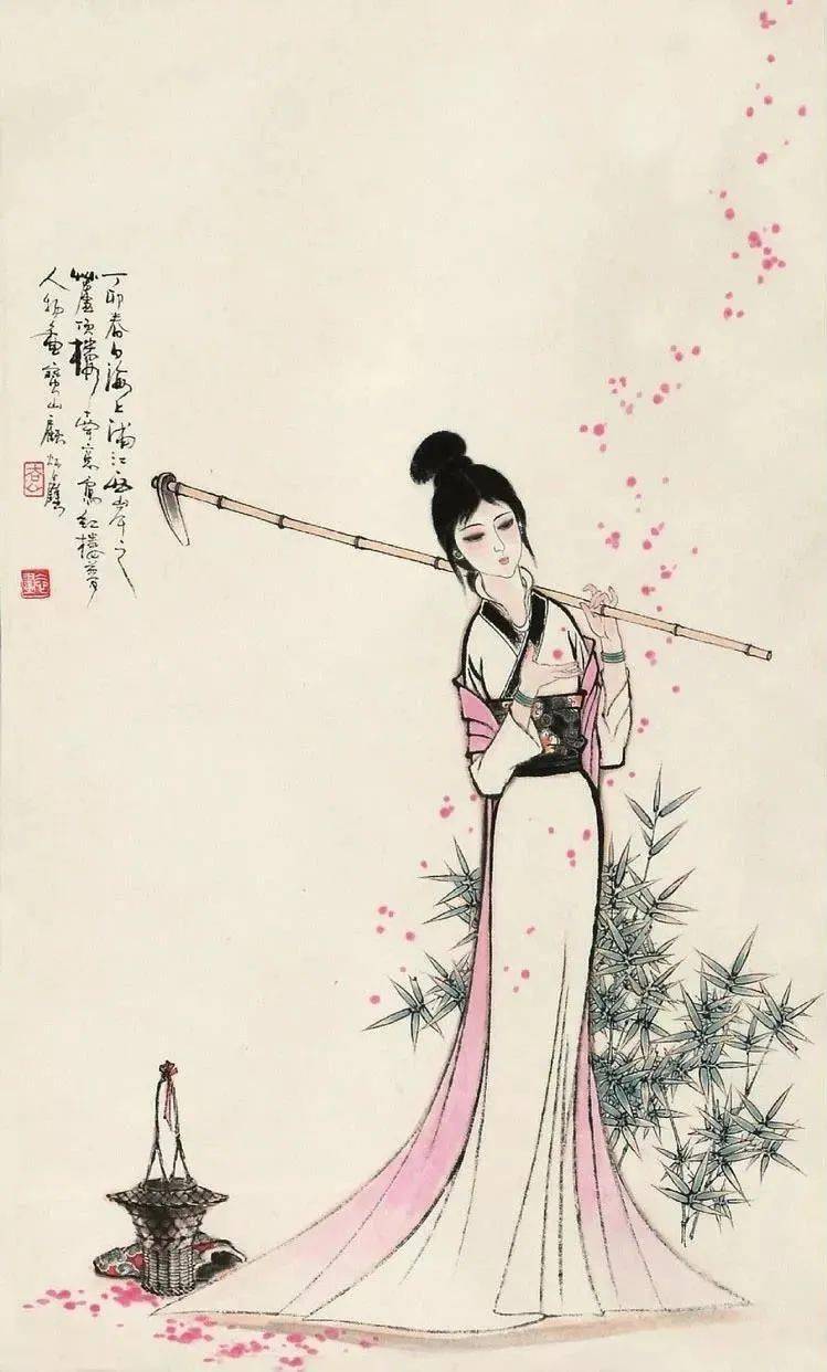 干净清爽的仕女画,好喜欢!