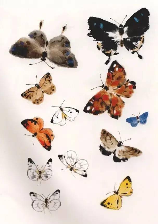 画蜜蜂,胸,腹之间可点黄色,也可不点.