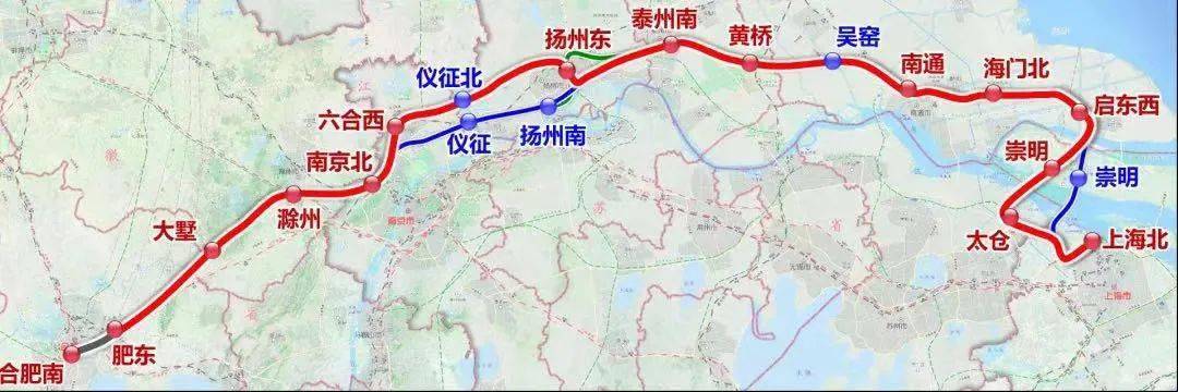 重磅!沪渝蓉高铁(上海宝山站)至南京站至合肥段(北沿江)传来最新消息.