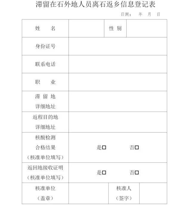 石家庄新增1例确诊,1例无症状!离石返衡人员需持登记表!