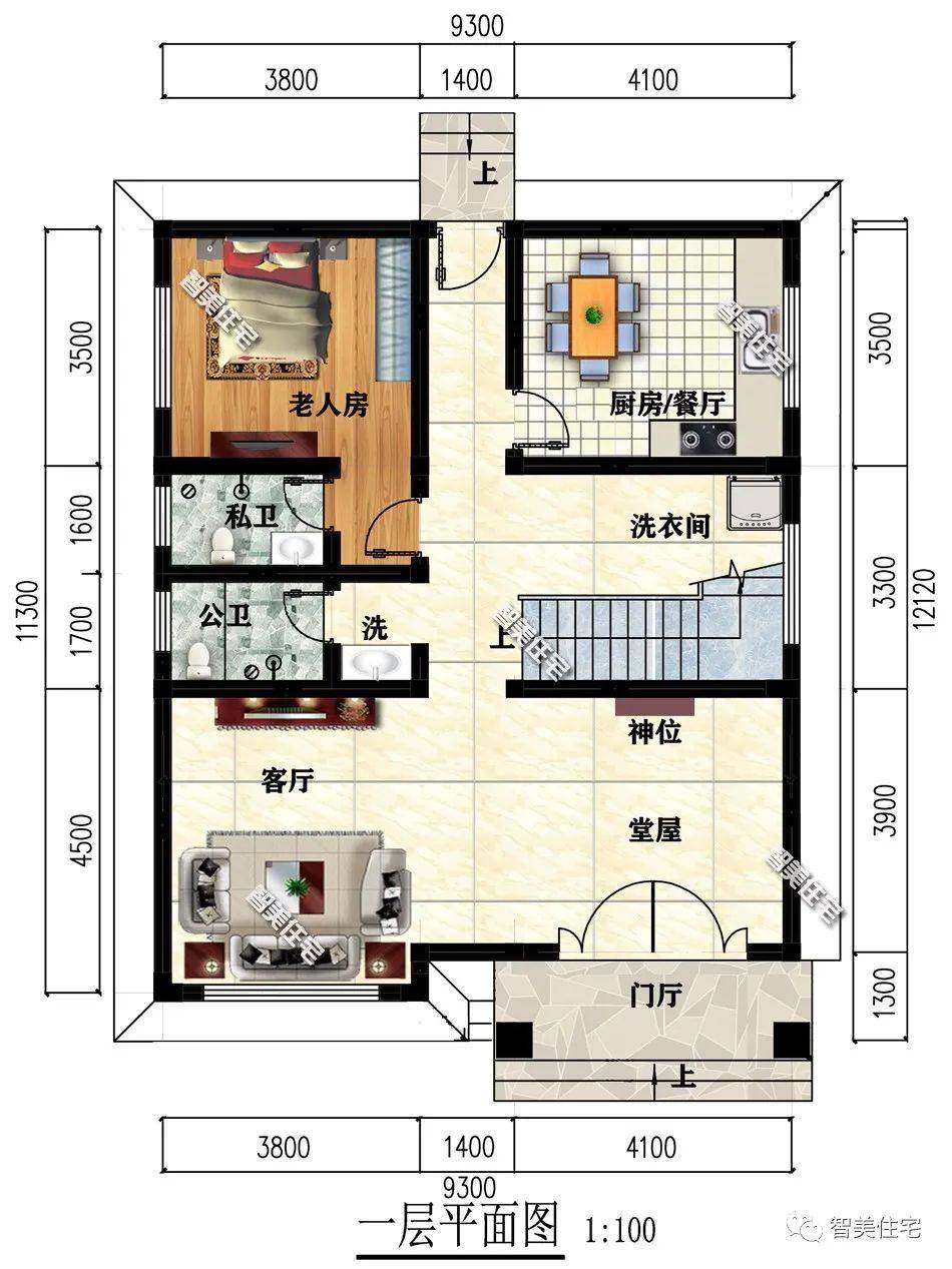 面宽9米多的两栋欧式风格别墅,第一栋带旋转楼梯,内外都大气