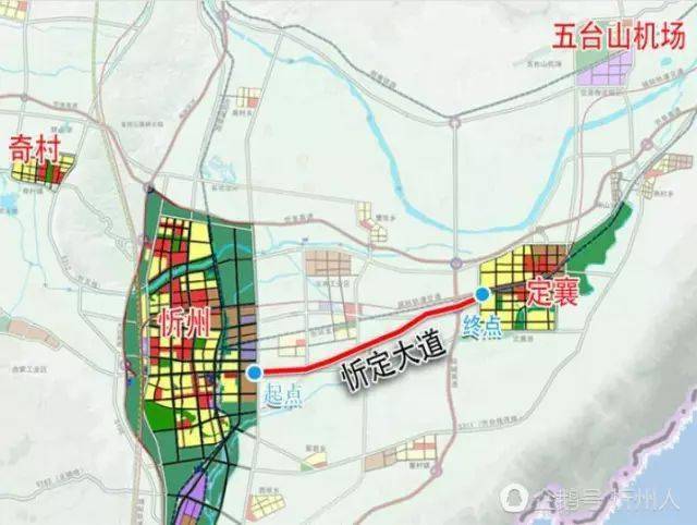 规划线路从忻州市区和平街向东,经东楼乡南侧,从北义井乡与北胡村之间