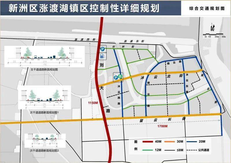 新洲涨渡湖镇区控制性详细规划批前公示