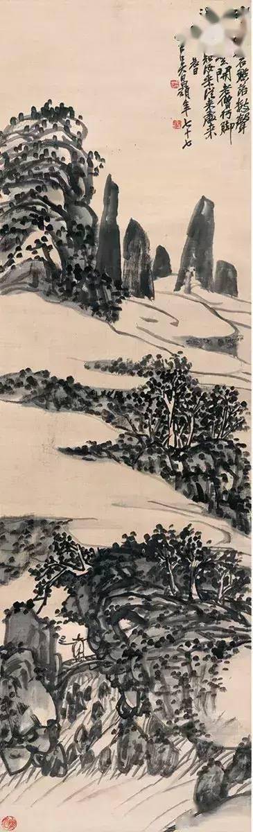 齐白石 吴昌硕画山水,总是"仿某某人"