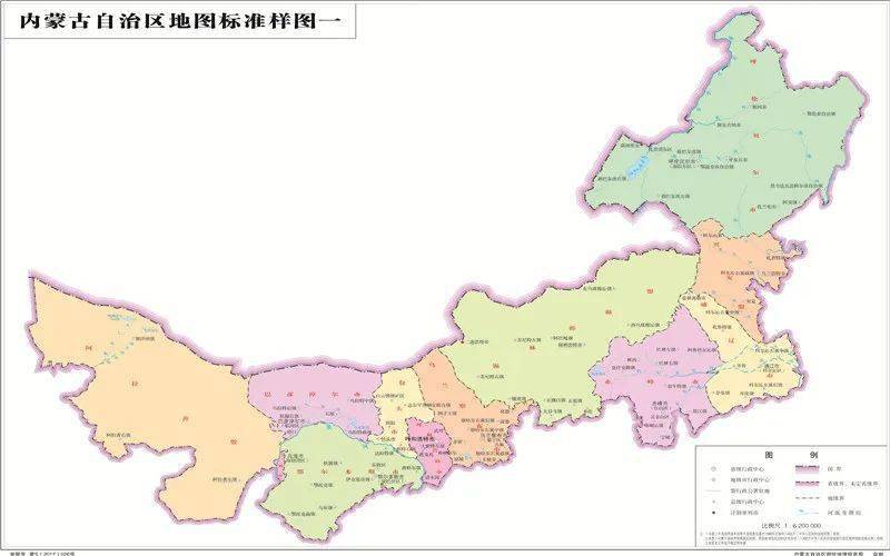 内蒙古各盟市标准地图正式发布,看看你的家乡在什么位置?