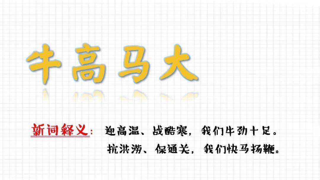 海关牛年词语新解