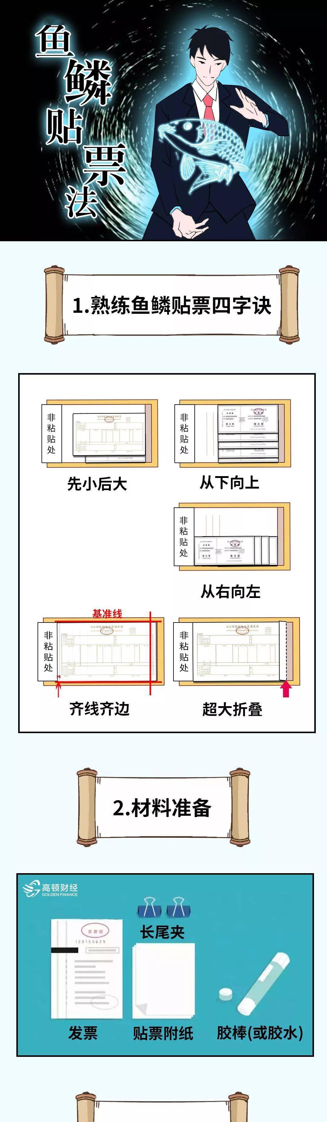 春节发票太多如何快速搞定大叠发票老会计的鱼鳞贴票大法也太好用了吧