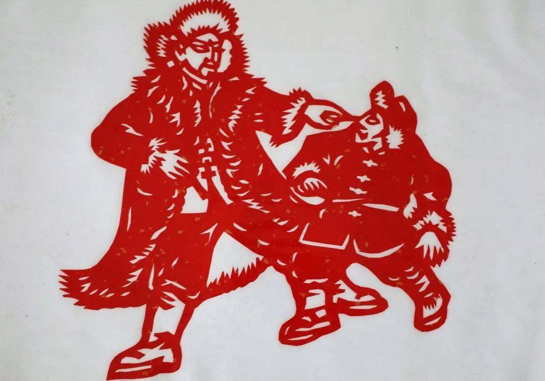 "党旗耀初心·文化担使命"——战斗英雄杨子荣剪纸作品赏析_牟平