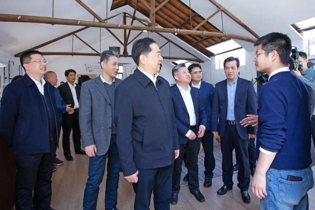 乡龙王村调研"开门红"工作,市县领导沈铭权,项乐民,宋波,钱仲良等陪同