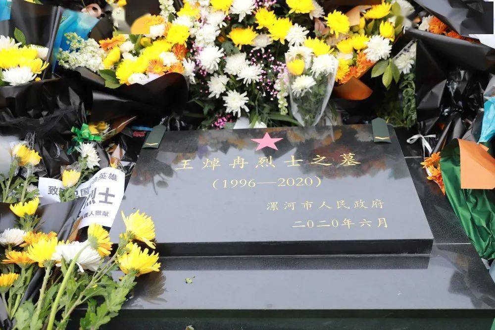 蓝天救援队员前往漯河烈士陵园凭吊戍边英雄王焯冉烈士_李伟锋