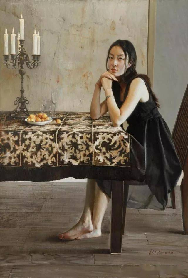 国美教授任志忠写实人体油画_徐芒耀