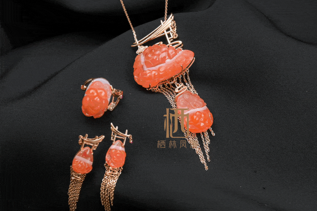 她画了一个展厅,设计出了1000平的中式珠宝