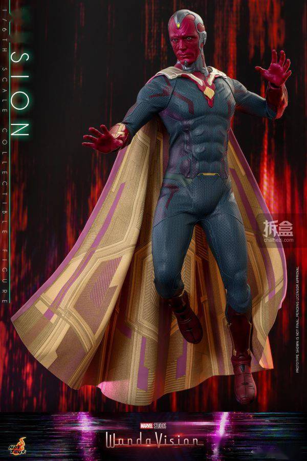 hottoys 漫威 旺达幻视 幻视 vision 1/6可动人偶