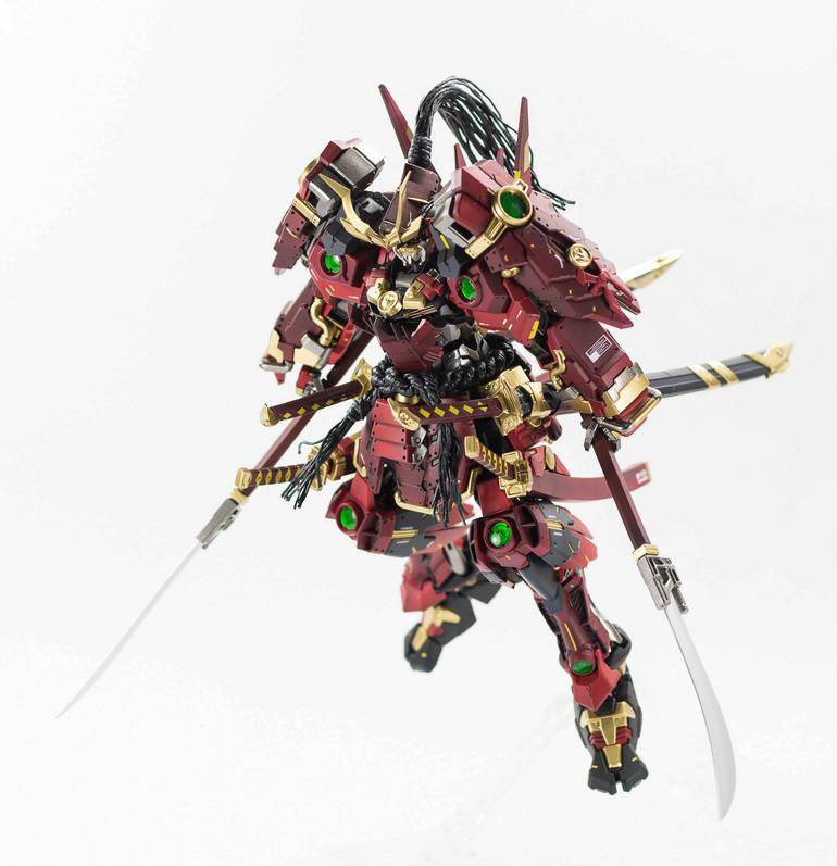 六刀流武士风mg比例战国异端高达模型