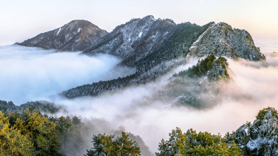 云雾缭绕大崎山