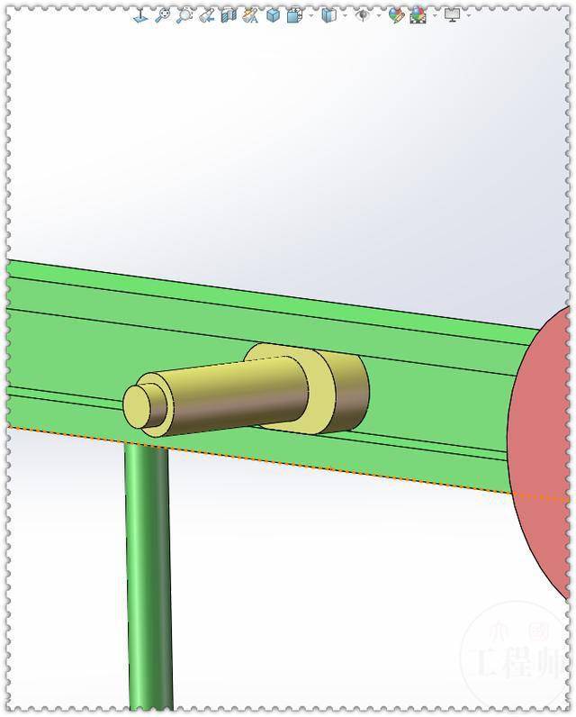 用solidworks制作的有两个滑块的滑槽机构