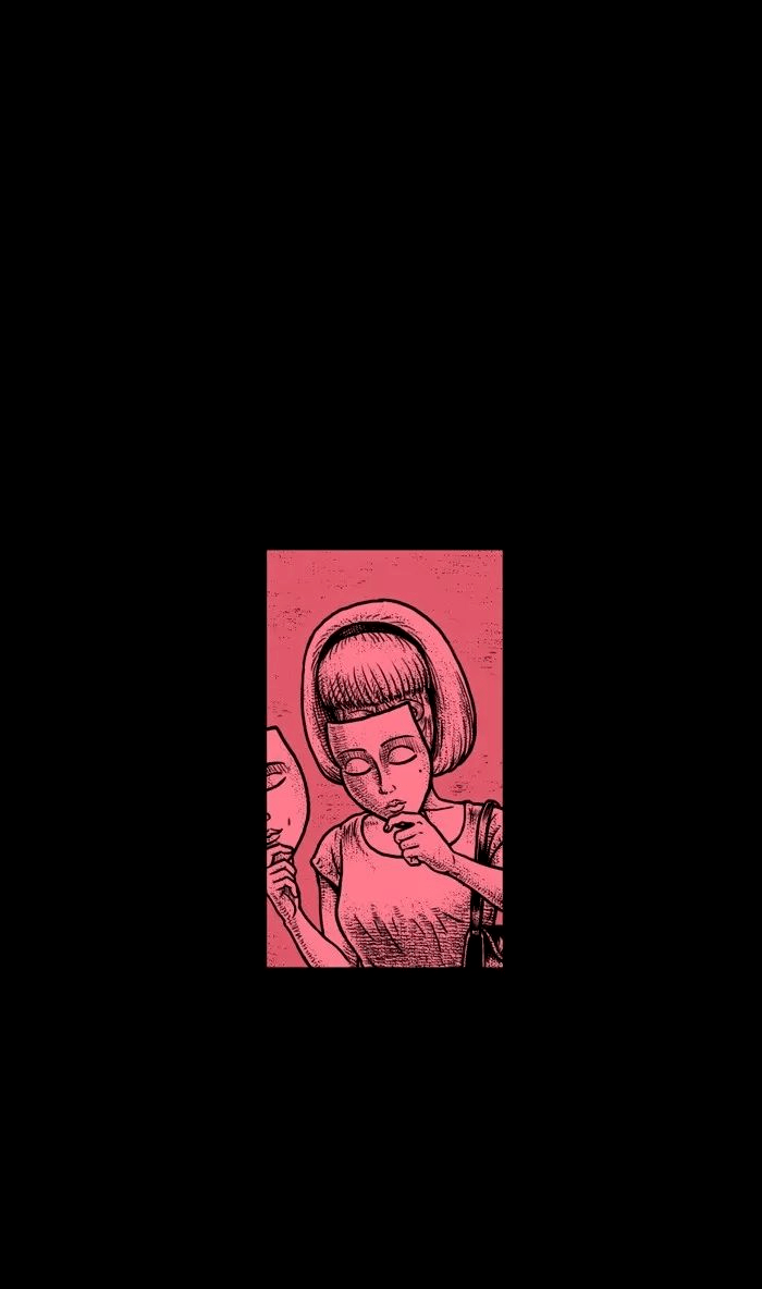 黑色漫画《奇奇怪怪》有点小惊悚