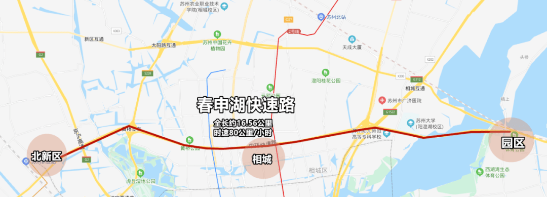 6km 日前,春申湖快速路 地面道路快车道已全面开放通车 隧道部分预计