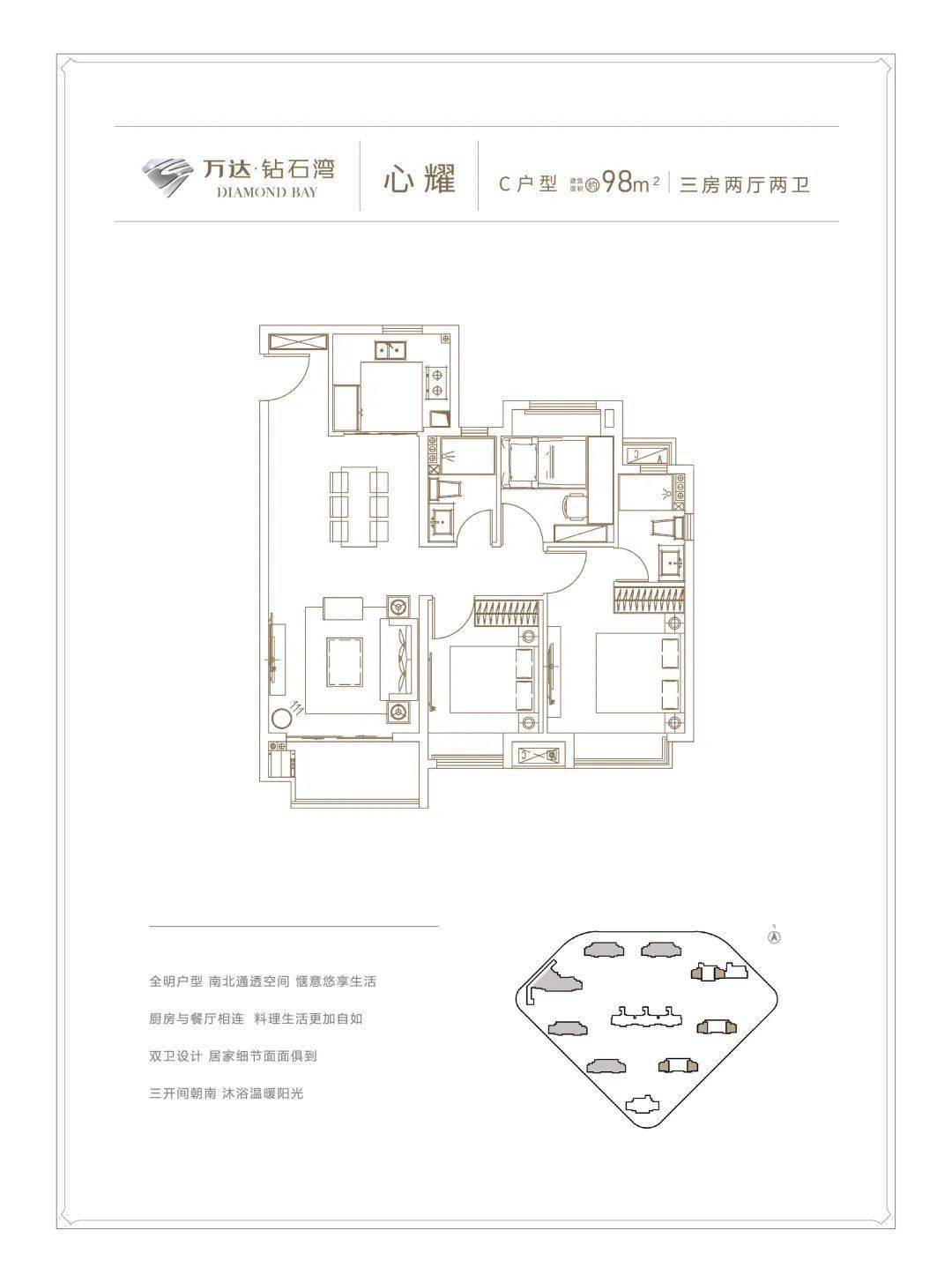 32530元/㎡!临港主城「万达·钻石湾」开启认购,附一房一价表