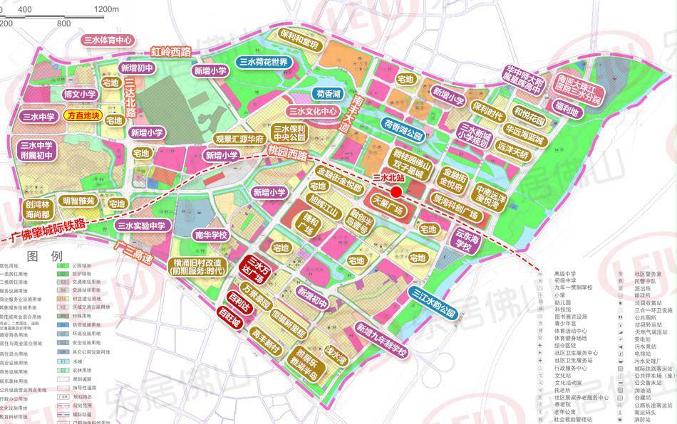 博文小学南侧规划1748套房方直三水项目将建20栋楼